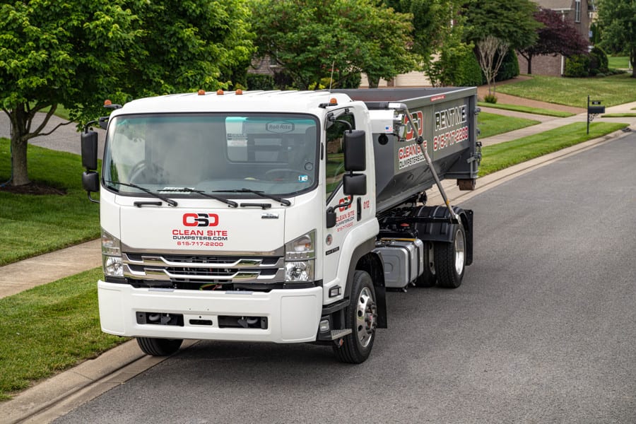 Dumpster rental for roofing project